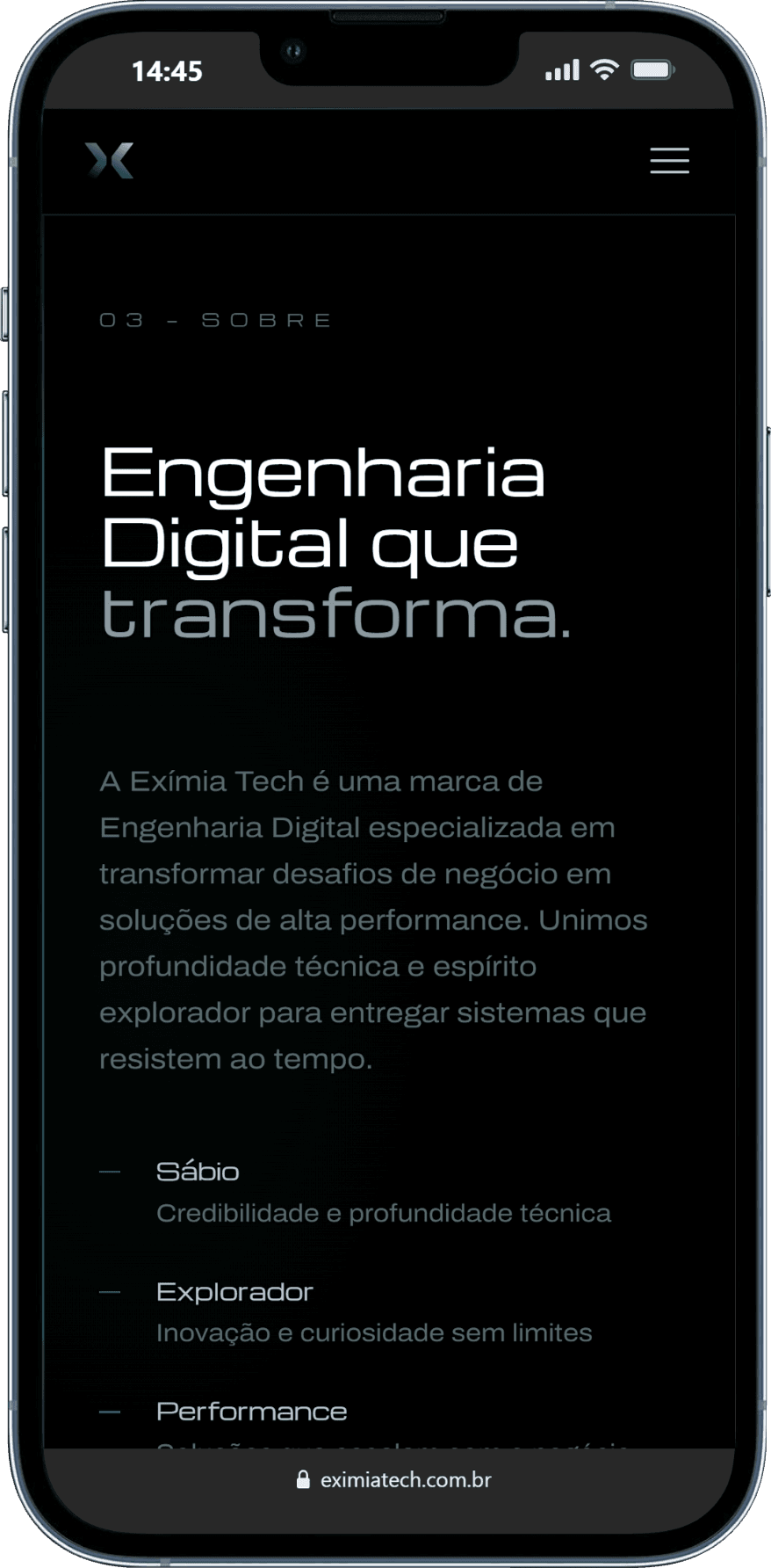 Mobile — layout adaptado preservando hierarquia